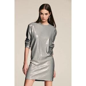 Ralph Lauren Collection Purple Label Runway Silver Sequin Sheath Mini Dress $5k